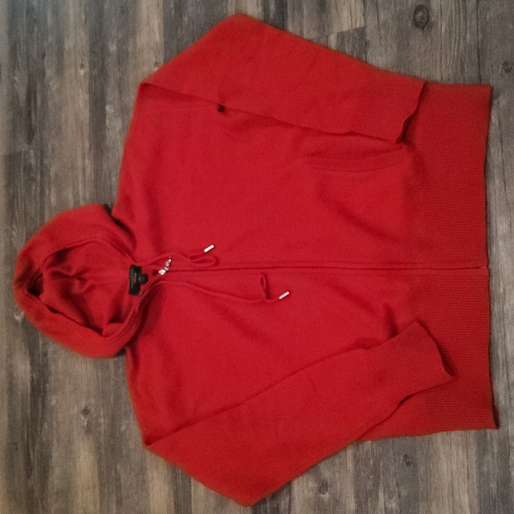 Cozy Charter Club Cashmere Hoodie Zip Sweater